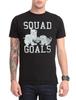Hot Topic Мужская Футболка Squad Goals Котята Смешная Черная Новая 2XL Унисекс