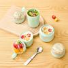 Yousheng Portable Breakfast Cups Stainless Steel Lunch Cup Double-Layer Insulated Food Jar with Spoon Leakproof Travel Salad Container for Soup Salad