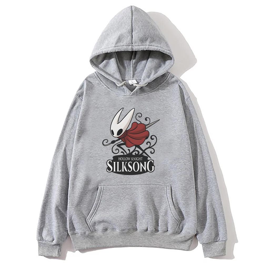Hollow Knight Silksong Graphic Hoodie Male Women Fashion Oversized Sweatshirts Hollow Video Game Fan Pullovers High Street Hoody