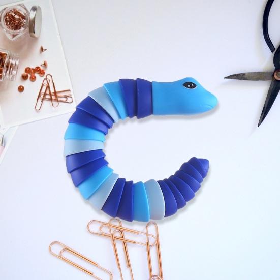 Игрушка-непоседа, гибкая, забавная, обучающая, портативная, для снятия стресса, декомпрессии, для детей и взрослых, сенсорная змея