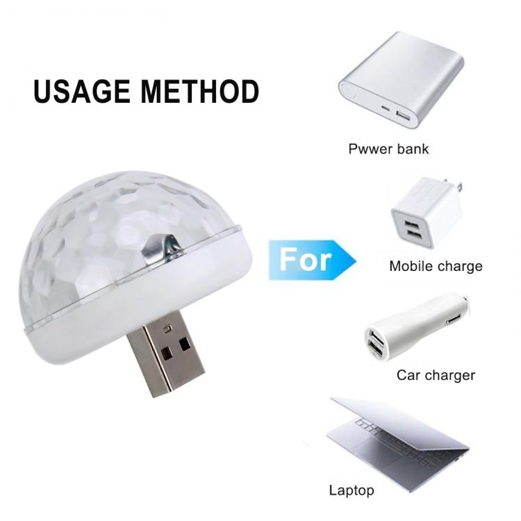 Универсальный ПК автомобильный сценический вечерний DJ USB светодиодный атмосферный свет красочное RGB освещение декоративная мини-лампа