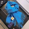 100 Wool Clip Flower Solid Color Scarf Women's Winter New Unisex High-end Versatile Gift