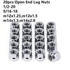 Высота 21 мм Открытые колесные гайки 12x1.25, m12x1.5 Колесные гайки m14x1.5 ,1/2-20 Гайки 9/16 -18 19 мм Шестигранник , 20 шт