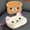 Новый милый органайзер для макияжа Rilakkuma, сумка для хранения, мультяшный плюшевый медведь, мульти-кейс, кавайные косметички, дорожный косметический чехол