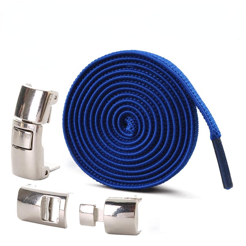 Новые шнурки для обуви без завязок, эластичные шнурки с замком для детей и взрослых, быстрые ленивые шнурки с металлическим замком, шнурки для обуви