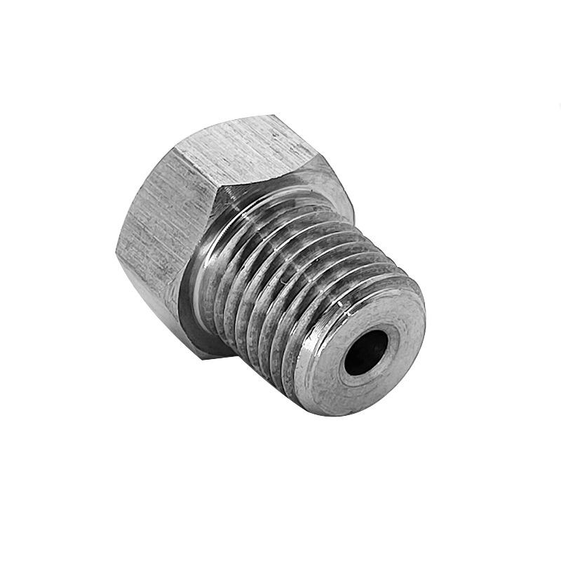 Stainless Steel 304 M8x1 to NPT 1/4 Threaded Adapter - Female to Male Reducer