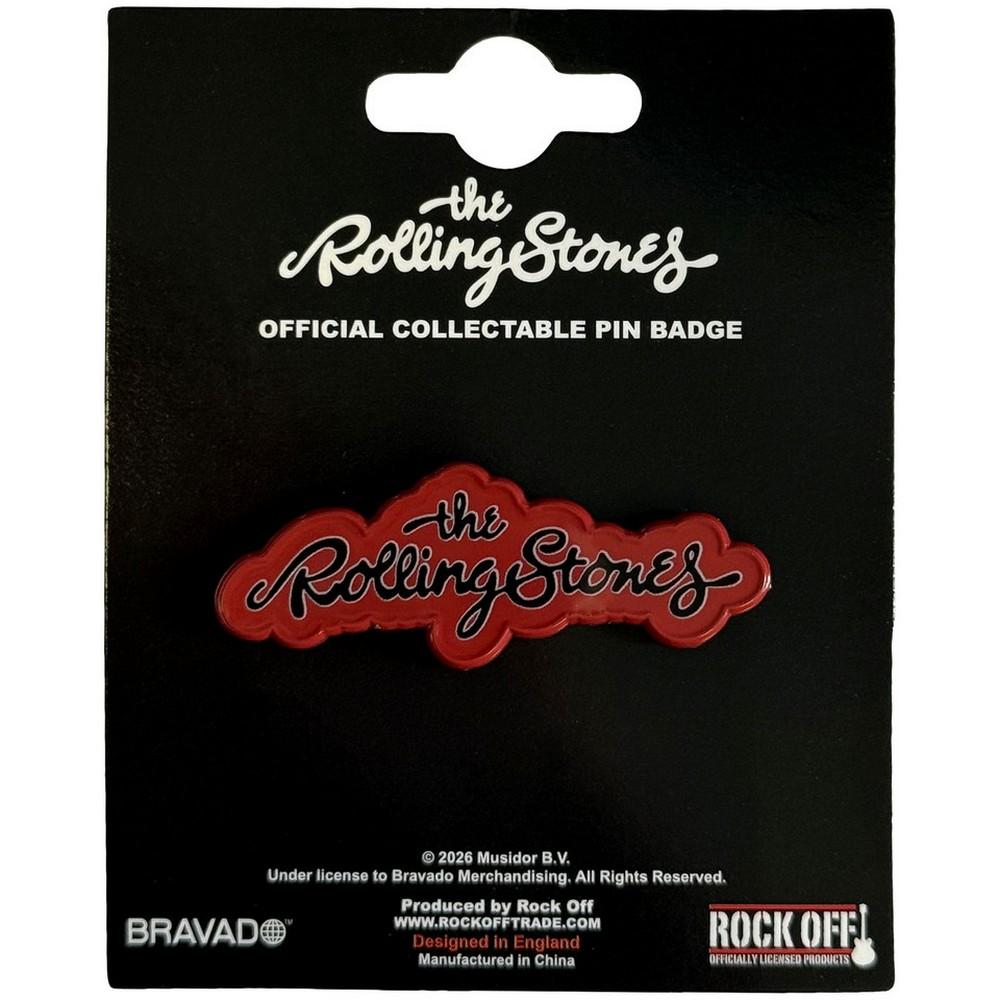 The Rolling Stones Logo Script Badge