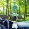 Car Rearview Mirror Ornaments: Jade Pixiu Pendants for Women & Men