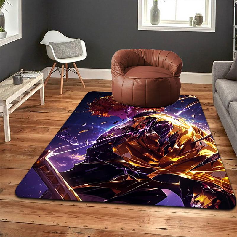 Demon Slayer: Kimetsu no Yaiba Rug Floor Mat for Living Room or Bedroom Soft and Comfortable Carpet a Gift for Birthday and Holiday.SFF0917220
