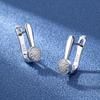 Серьги-гвоздики из серебра 925 пробы, женская мода, милые, крошечные, с прозрачным кристаллом и фианитом, подарок для девочек, подростков, женщин, новые