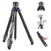 NEEWER LITETRIP LT32 157cm Travel Tripod Carbon Leveling Panoramic Head with Detachable Center Fast Flip Arca QR Tripod Plate Camera Tripod Compatible