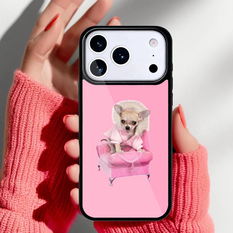 Милый чехол для телефона 'Мама чихуахуа' для iPhone 17 16 15 14 13 Pro Max Задняя крышка для 12 11 Pro Coque