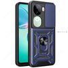 Чехол-книжка Slide Lens Armor для Vivo IQOO Z9S 5G Global Case Магнитное кольцо-подставка Держатель Крышка для Vivo V40E 5G Global Case Задняя крышка Capa