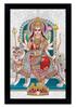 Goddess Durga Picture Frame Religious Poster Black Wall Frame Deity Photo Frame Wall Decor  For Home  Office  Temple-10 X 12