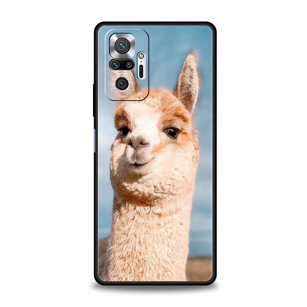 Милый Чехол для Телефона с Альпакой Для Xiaomi Redmi Note 13 12 5G 11 10 Pro Plus 4G 9S 9 8 7 9T 13C 12C 10C 9C 9A Силиконовый Чехол