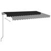 Maison Exclusive - Auvent rétractable automatique 400x350 cm Anthracite
