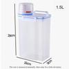 Food Storage Rice Jar 4 Lb 1/2 Kg Rice Dispenser with Measuring Cup, BPA Free Plastic Kitchen Food Storage Rack for Oatmeal