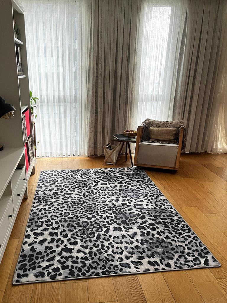 EPeddler Home Modern Leopard Pattern Digital Printing Washable Non-Slip Leather Base New Generation Living Room, Entrance, Bedroom Carpet