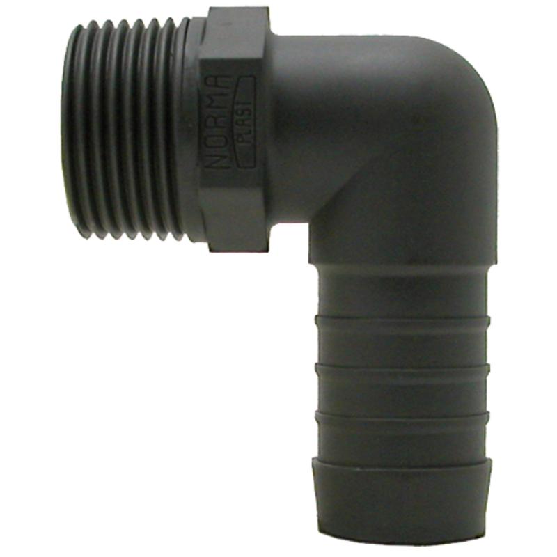 90° PVC elbow 1 1/4 inch BSP for drip line Ø 32 60 0330263