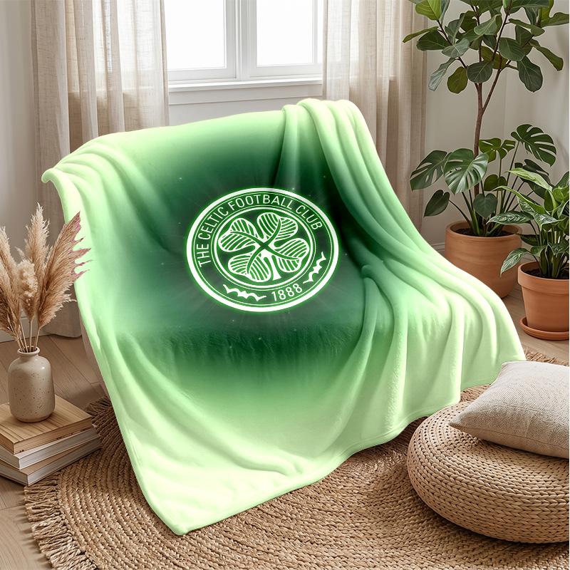 Celtic FC Soft Flannel Fleece Blanket Lightweight Cozy Warm Throw Blanket For Sofa Bed Home Decor