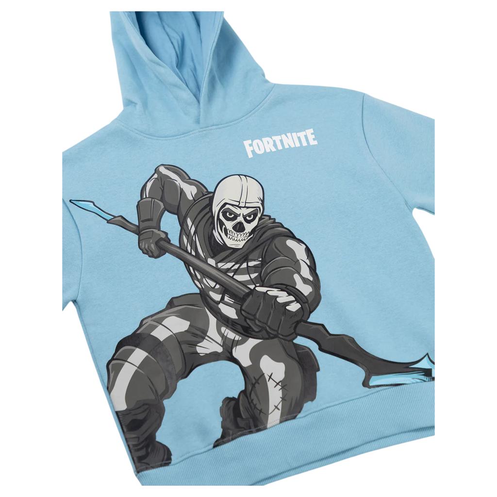 Fortnite Childrens/Kids Skull Trooper Logo Hoodie