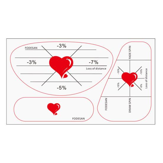 50 шт. этикеток для гольфа с защитной лентой для улучшения точности и дальности удара по мячу для гольфа. Наклейка для удара по мячу для клюшек Iron Wood Fairway.