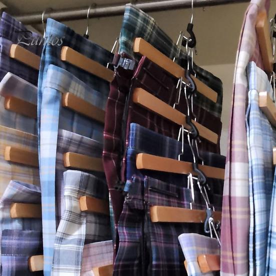 5 шт. вешалка для юбки с лошадиным лицом, бесследная, противоскользящая, ветрозащитная, вращающаяся на 360°, сильная несущая нагрузка, твердая древесина, JK, юбка, брюки, брюки, сушка одежды