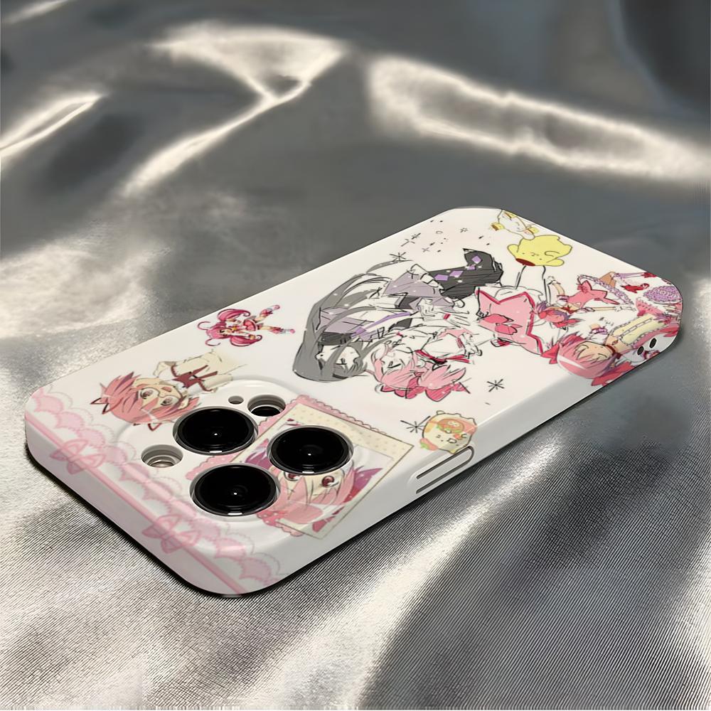 Чехол для телефона Madoka Magica Для IPhone 16 Pro Max 15 14 13 12 11 Pro11 Mini 2025 16 Глянцевая HD Пленочная Крышка