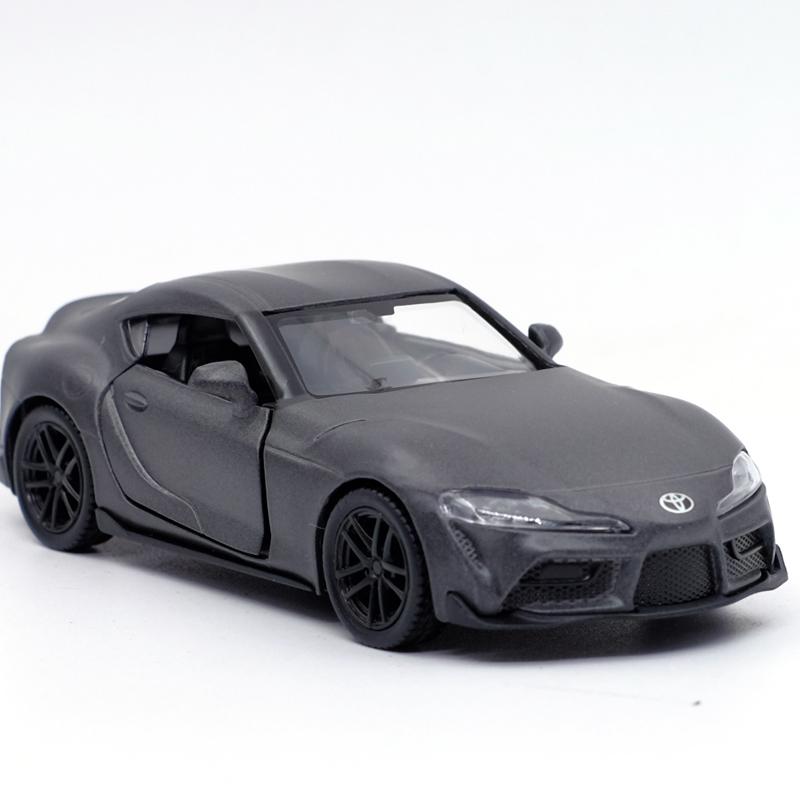 YVAZ6 1:36 Toyota Supra Sports Car RMZ CITY Alloy Diecast Car Model Toy With Pull Back For Children Gifts Toy Collection F162
