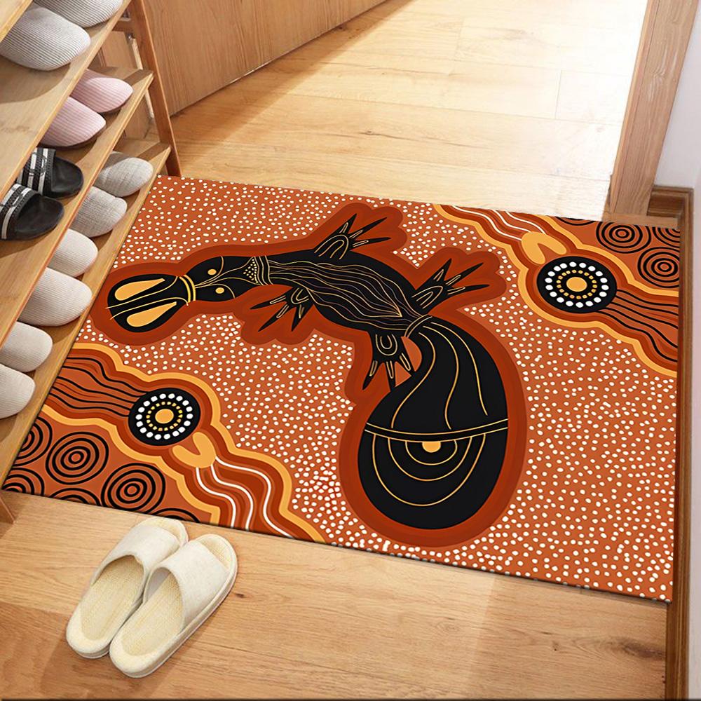 Australian Aboriginal Style 125 Carpet Perfect for Entryway Balcony Outdoor Decorate room Anti-slip Rug Office home decor Best for Christmas