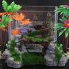 Moss Rockery Shape Fish Tank Ornaments Creative Aquarium Rockery Bridge Ornament Table