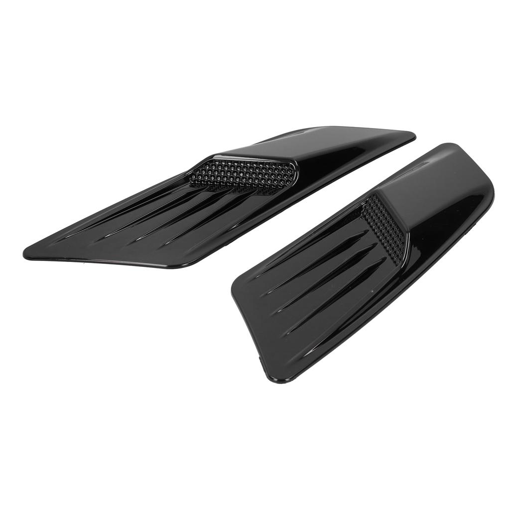 2 шт. Накладка на передний капот, отделка воздуховода, глянцевая черная, универсальная, подходит для Ford Mustang 2015-2017