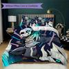 Undertale Sans anime Pattern Bedding,Quilt Set Quilt Cover Pillowcase Home Birthday Gift (1*duvet cover+2*pillowcase,without core)XSJT0917203