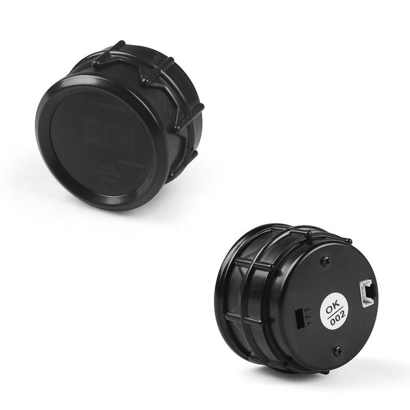 Dynoracing 2" 52MM Цифровой манометр давления масла 0-7 бар Манометр давления масла Синий светодиод с датчиком Автомобильный прибор TT102445