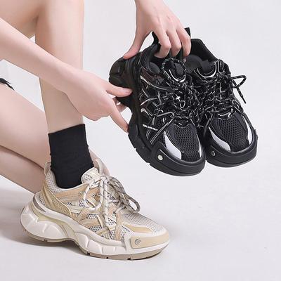 Новые повседневные туфли на плоской подошве женские мокасины спортивные кроссовки для ходьбы летние новые поступления женские дышащие сетчатые универсальные толстые подошвы