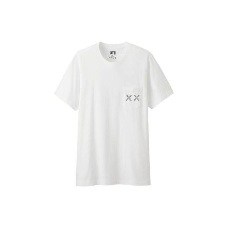 Uniqlo Повседневная футболка с мультяшным принтом, короткий рукав, унисекс, топ 178186-00