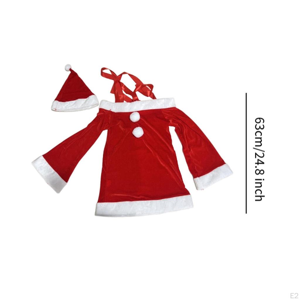 Женский костюм Санты, платье, праздничная одежда, рождественский наряд для ночного клуба, красный