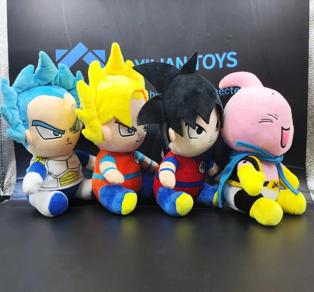!! Plush Stuffed Toys Saiyan Goku Vegeta Buu Cartoon Japan Anime Figure Doll Baby Birthday Gifts Home Decor
