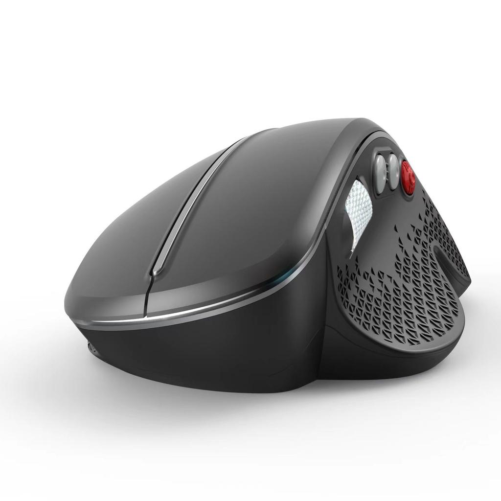 Беспроводная вертикальная мышь 2.4G эргономичная вертикальная игровая мышь с 6 кнопками, боковая часть из алюминиевого сплава