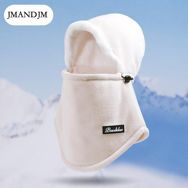 Зимняя теплая шапка-шарф, женская бархатная защита ушей, ветрозащитная маска, мужская велосипедная защитная шапка-пуловер для лица