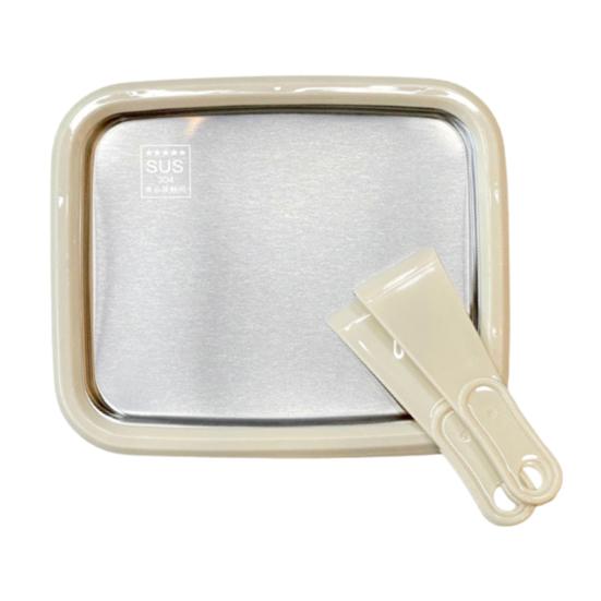 Ручная машина для заморозки йогурта из нержавеющей стали для приготовления роллов из мороженого для домашнего использования, набор для десертов «Сделай сам» со скребком