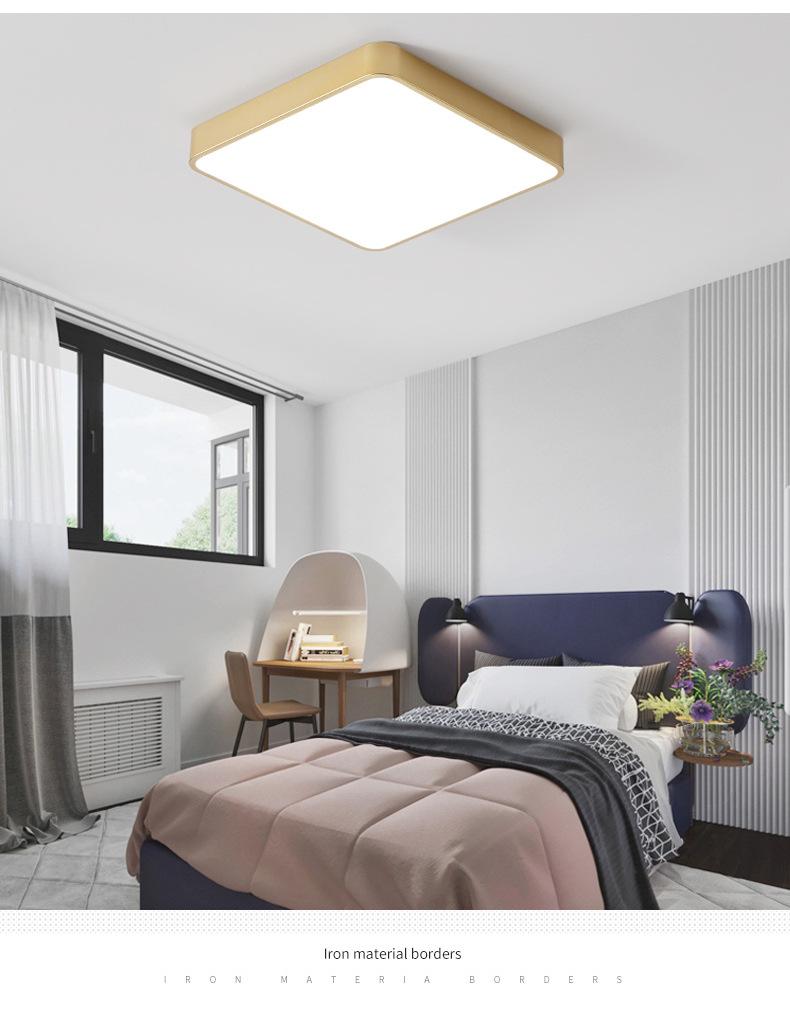 Современный прямоугольный светодиодный потолочный светильник - акриловый светильник для гостиной, спальни или балкона