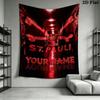 Custom Name ST.pauli Wall Tapestry Aesthetic Wall Hanging Printed Fabric Blanket Decorative Tapestries for Bedroom Living Room Home Decor