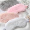 1PC - Cute Plush Imitation Silk Eye Mask - Random Colors