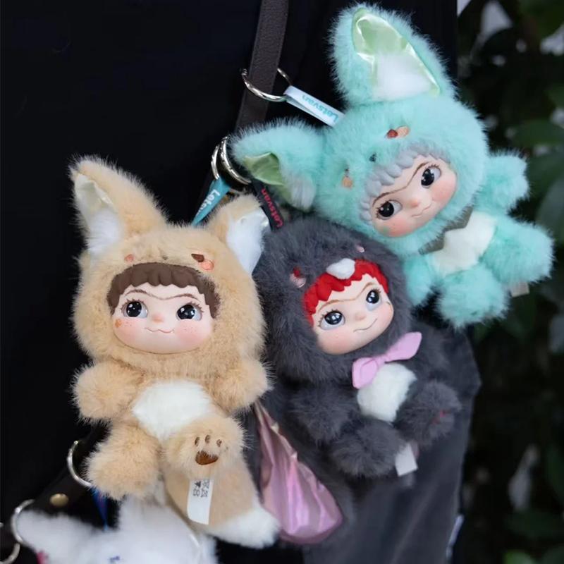 WAKUKU Модная серия для вечеринок Слепая коробка Плюшевая кукла ручной работы Таинственный подарок для любителей моды для волос Виниловое лицо Коллекционная игрушка