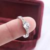 Классическое серебряное кольцо с бриллиантом и цирконом, женское модное легкое роскошное кольцо, ювелирные изделия, взрывные подарочные аксессуары