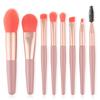 8pcs Makeup Brush Set,Travel Makeup Brush Kit, Mini Cosmetic Brushes for Face Foundation Blush Eye Shadow