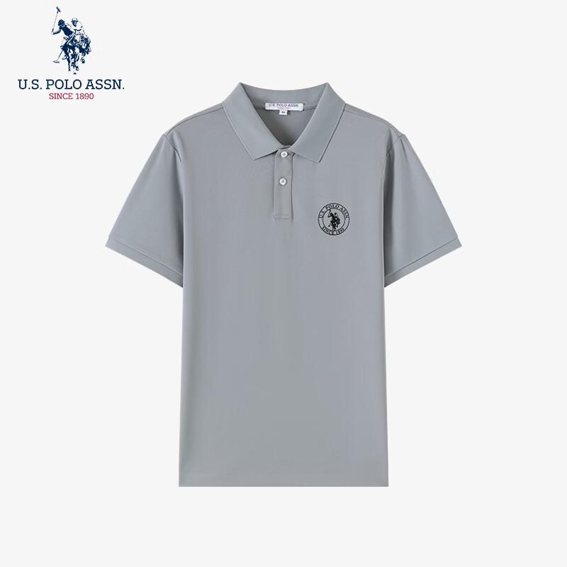 U.S. Polo Assn. Мужская рубашка-поло с коротким рукавом в стиле business casual