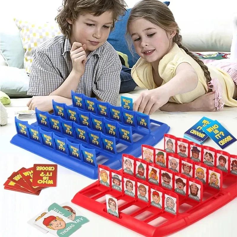 Guess Who I AM Board Game Funny Memory Training Family Friend Multiplayer Interactive Party Table Game Toy Gift for Kid Adult