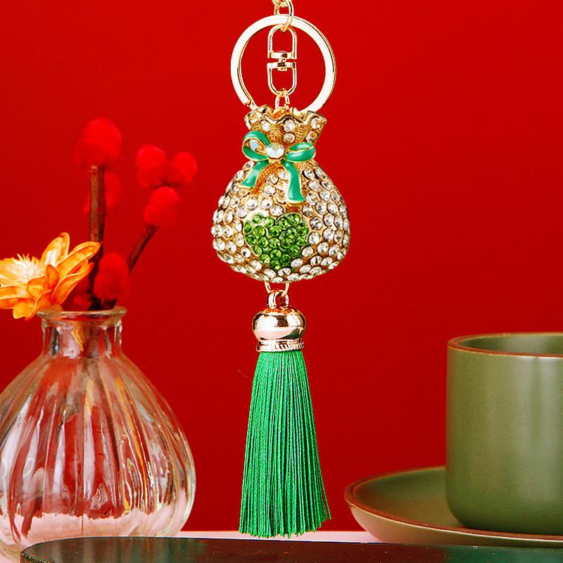 Изысканный металлический брелок-кисточка в виде сердца для милых пар и друзей